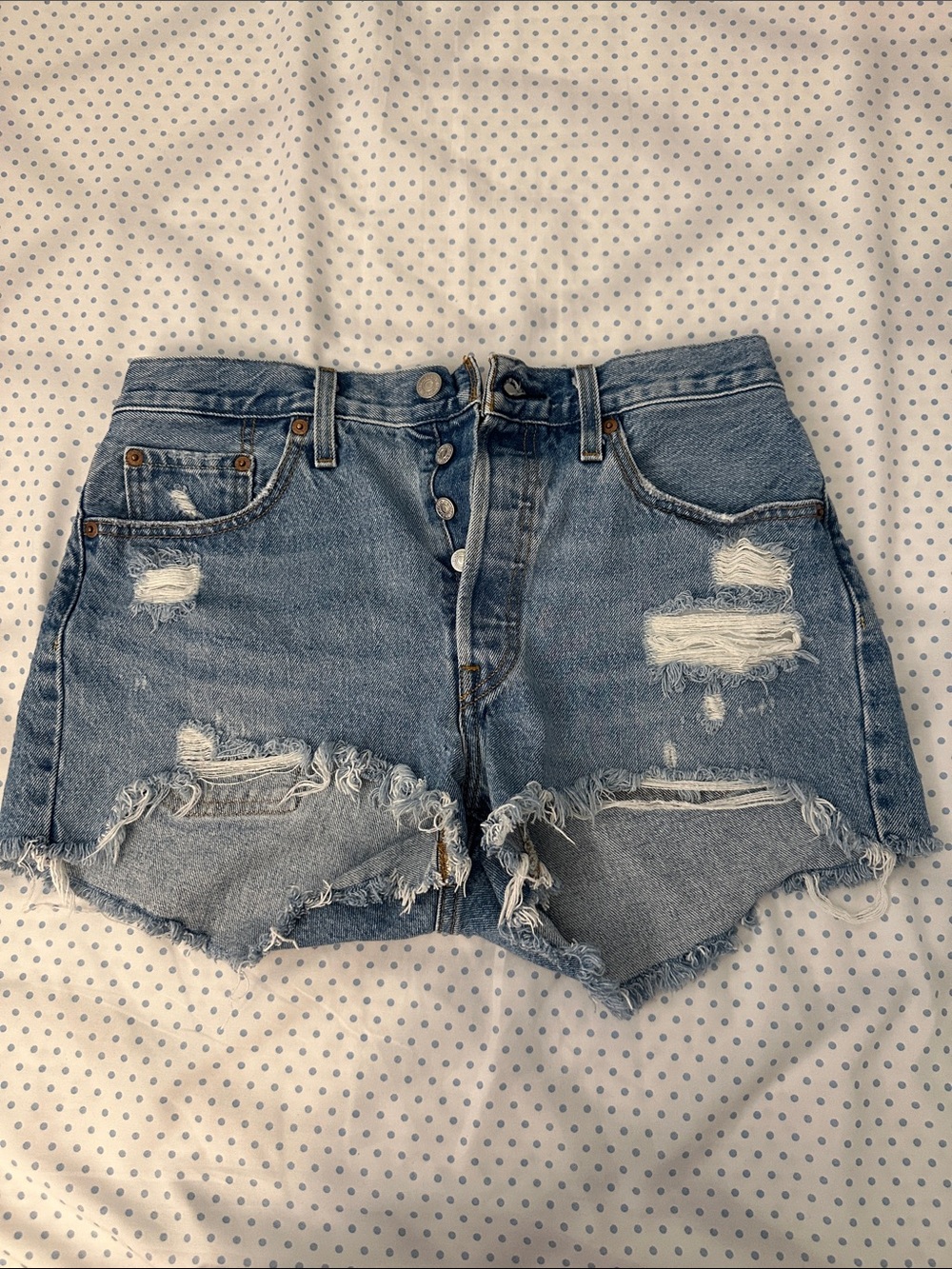 501 Levi’s high-waisted shorts